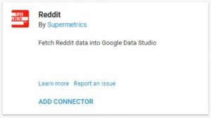 data studio connectors reddit supermetrics